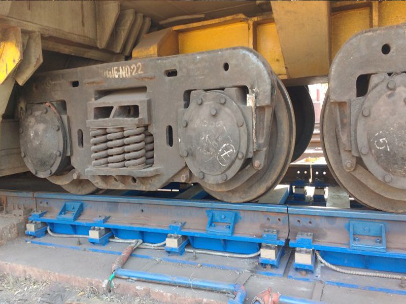 ladle car weighing system, rail weigh in motion
